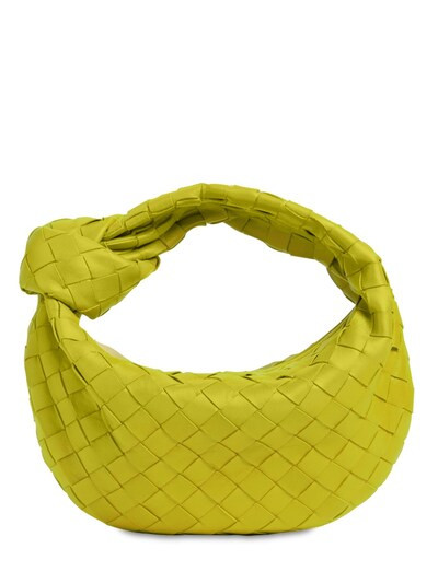 Bottega Veneta - Mini jodie intrecciato leather bag - Acid Kiwi | Luisaviaroma | Luisaviaroma