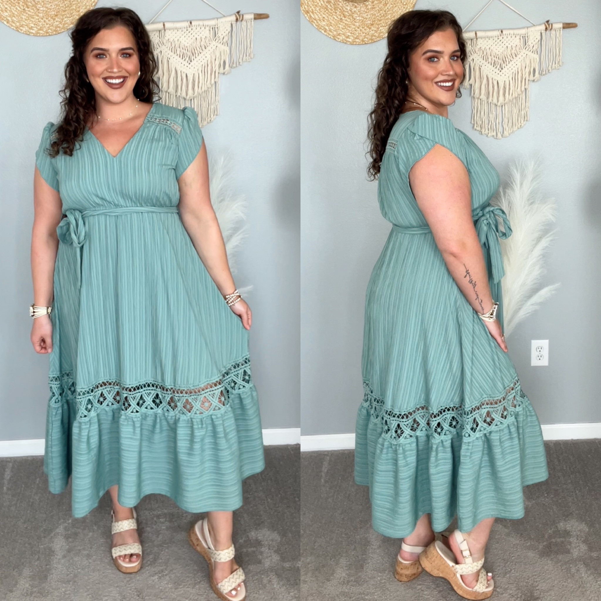 Midsize affordable Fall transition dress 🍂👗🌾 
Size: XL
Use code “ASHLEYB15” to save 15% off $65 sitewide
#midsizeoutfits #ootd #dresses #casualoutfit #teacheroutfit #familyphotos #fallfashion #floral #maxidress #pumpkinpatch #affordablefashion #styleinspo #wedges

#LTKSeasonal #LTKmidsize #LTKstyletip