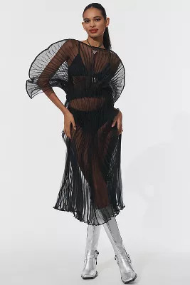 By Anthropologie Pleated Sheer Tunic | Anthropologie (US)