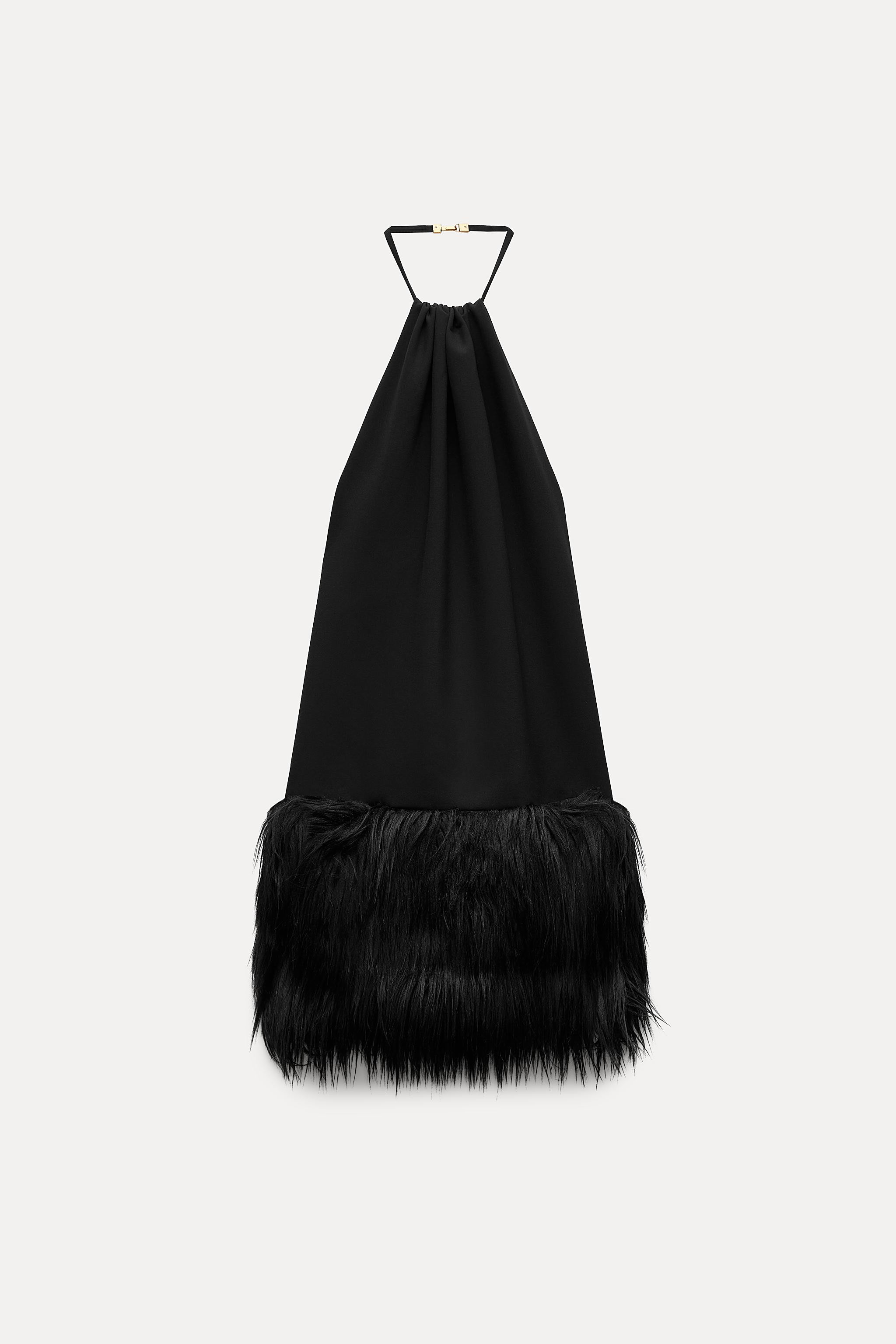 FAUX FUR HEM DRESS LIMITED EDITION | Zara US