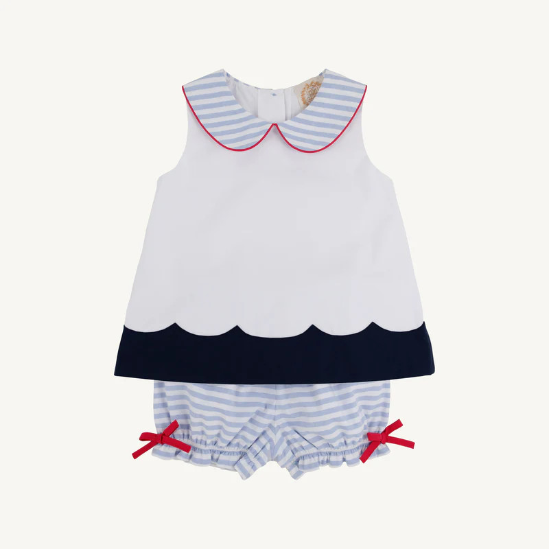 Colleen's Colorblock Set - Worth Avenue White with Nantucket Navy, Ric | The Beaufort Bonnet Company