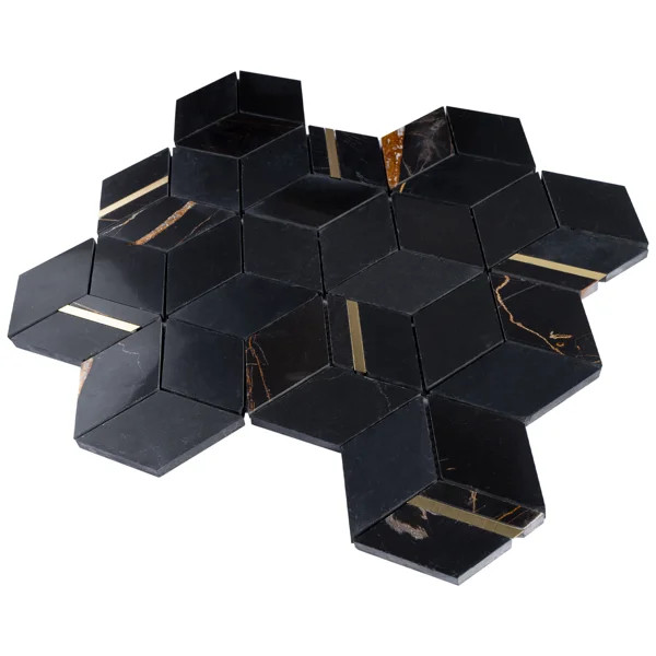 Natural Dorato Marble Mosaic Wall Tile | Wayfair North America