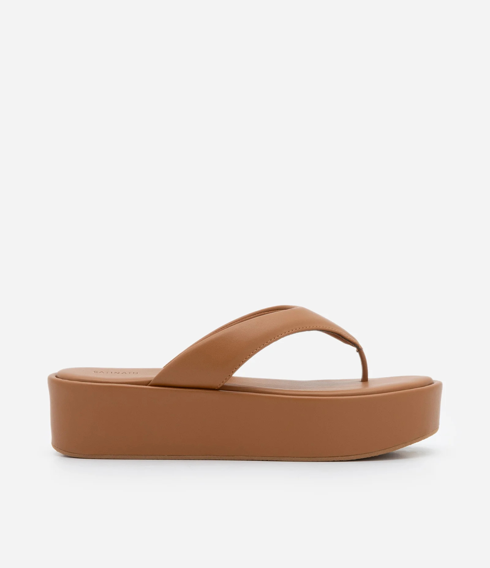 Chinelo Flatform com Tiras Largas Marrom Caramelo - Lojas Renner | Renner (BR)