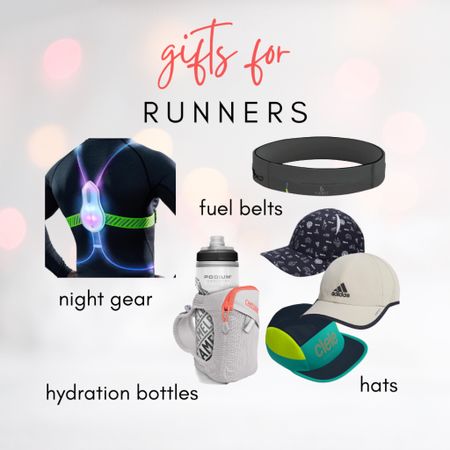 Gear for night runners & long runs: hydration packs, water bottles, and super comfortable caps and visors 😎 

#LTKGiftGuide #LTKfitness #LTKfindsunder50