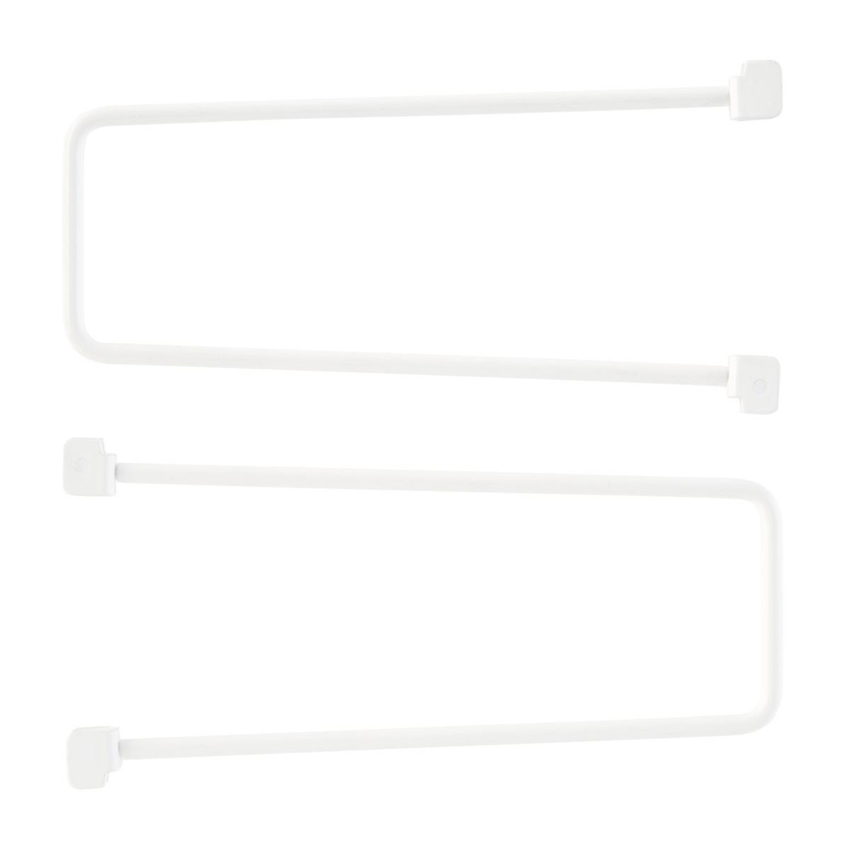 White Elfa Clip Bookends Pkg/2 | The Container Store