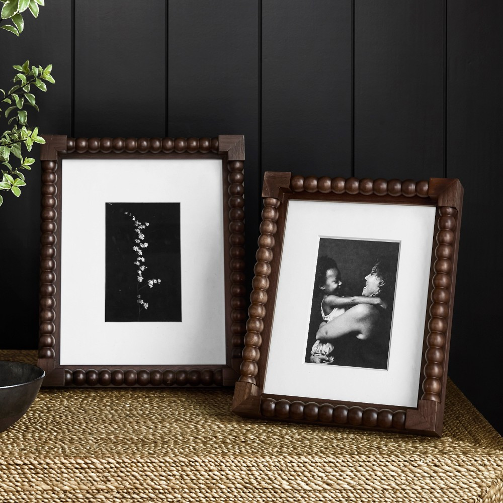Sheila Bridges x Williams Sonoma Home Turned Walnut Picture Frames | Williams-Sonoma