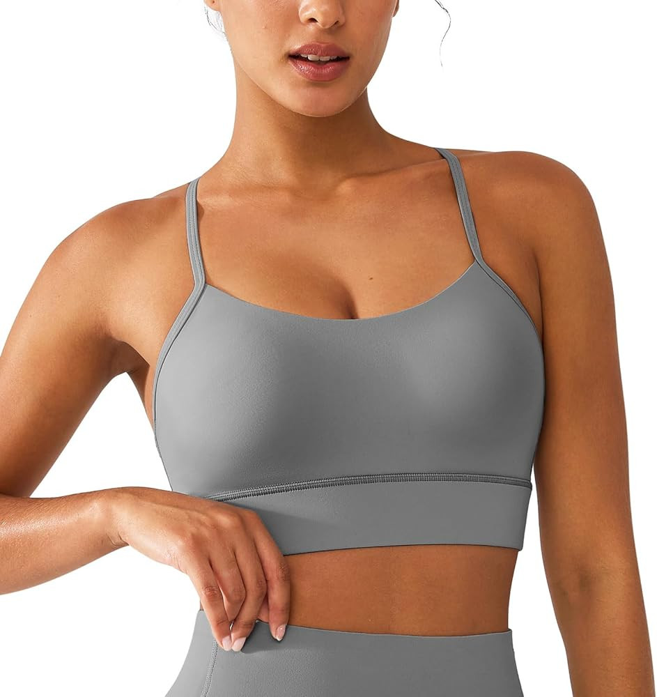 BRXL Y Back Padded Sports Bras for Women Racerback Low Impact Buttery Soft Yoga Pilates Gym Sport... | Amazon (US)