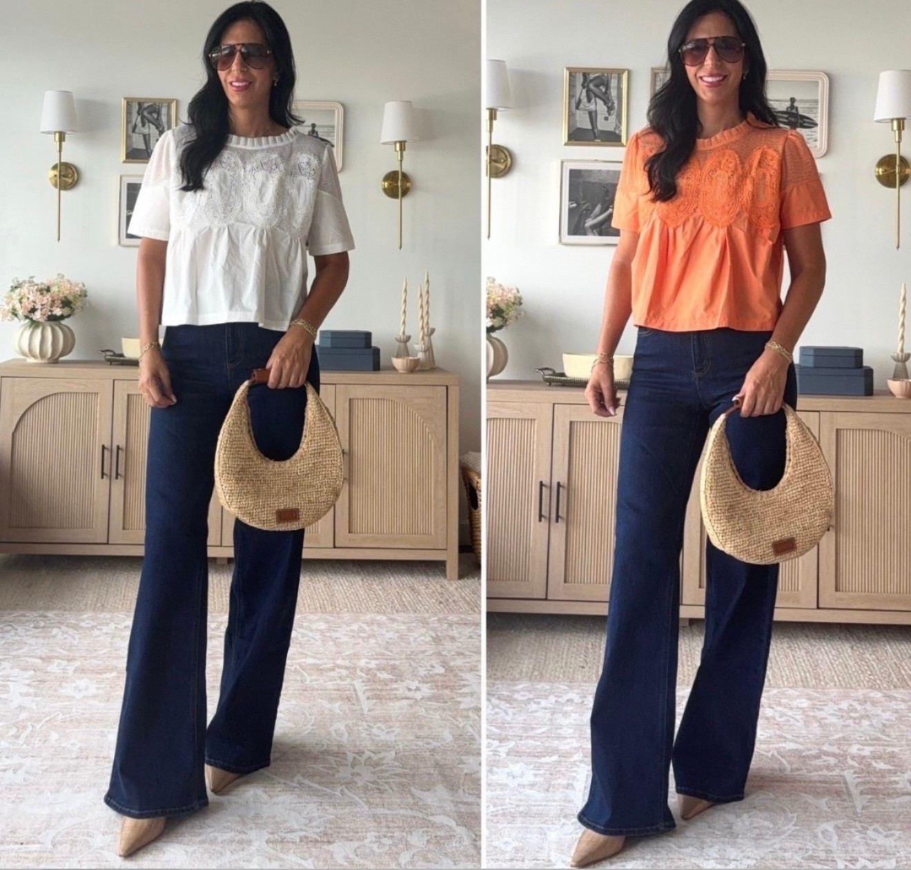 @Target  denim that feels designer - 6 long 
Anthro look for less - small 
$32 versus $108 

#LTKOver40 #LTKU #LTKFindsUnder50