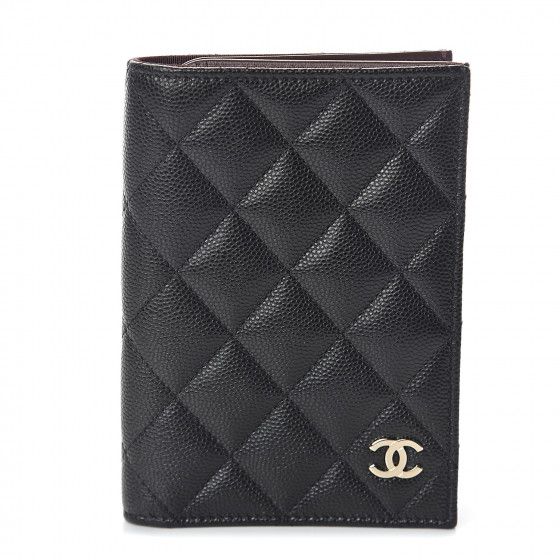 CHANEL Caviar Quilted Passport Holder Black | FASHIONPHILE | Fashionphile