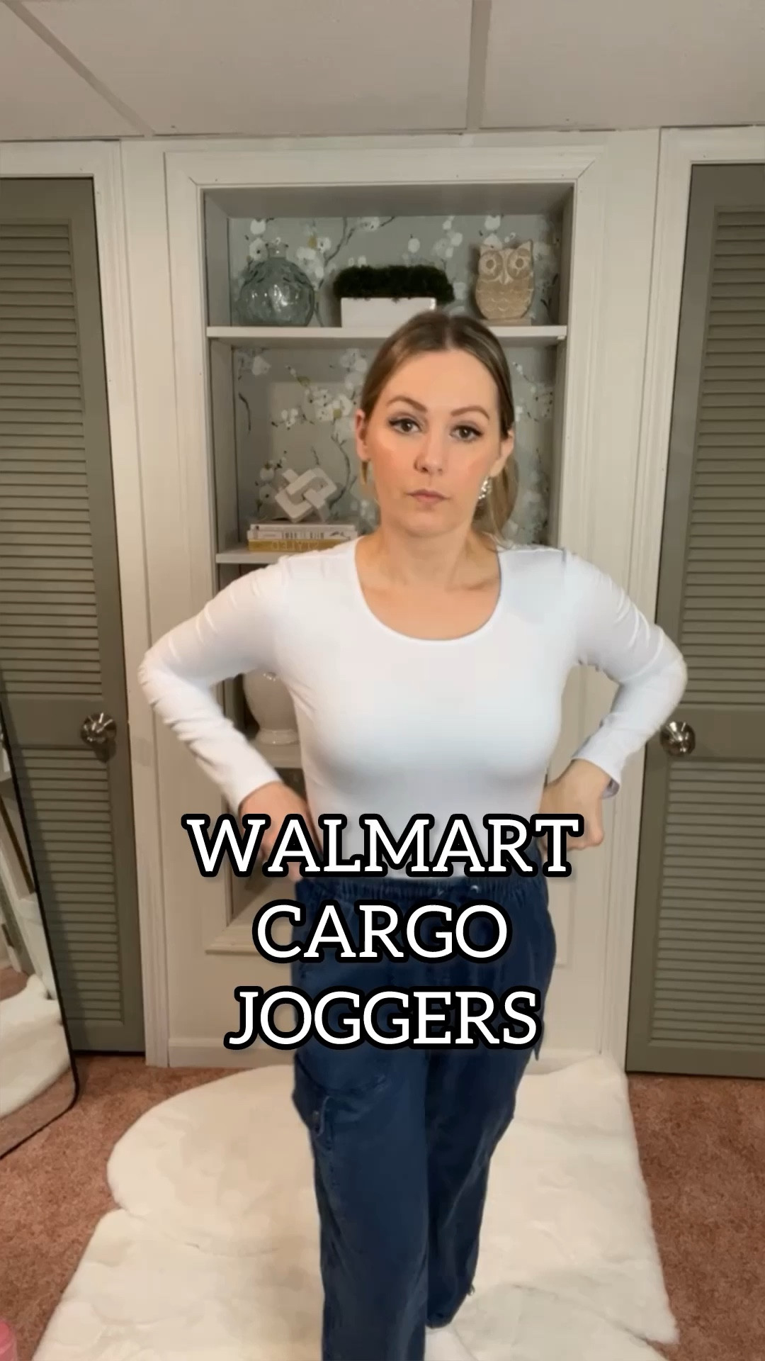 These Walmart cargo joggers are so comfy and they don’t comprise on style ✨ I’m wearing an XS so size down when ordering 

#LTKVideo #LTKfindsunder50 #LTKfindsunder100