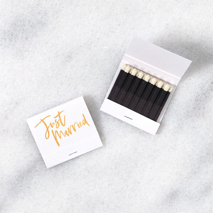Just Married Matchbooks, Pack Of 8 Matchbooks And Matches | Minted