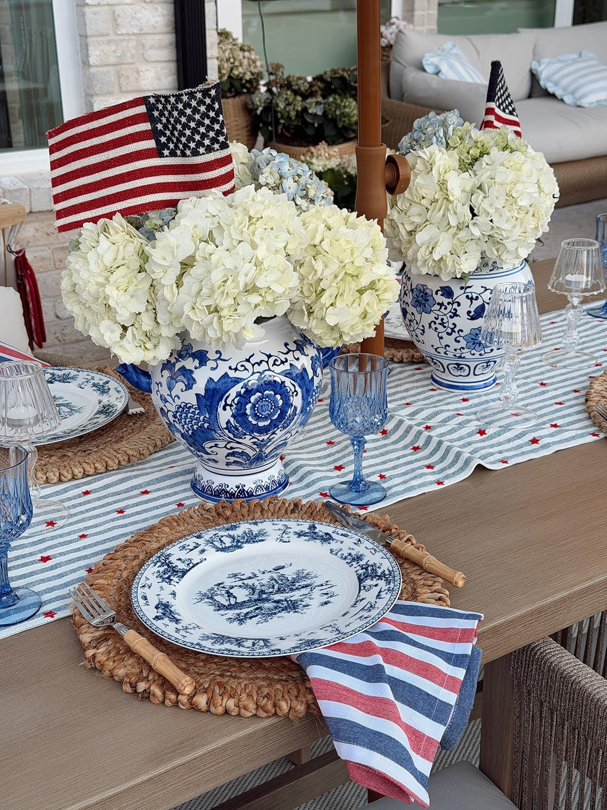 Celebrate the 4th of July with a beautiful outdoor setup. These decorations will add a festive touch to your home. 

#PatrioticDecor #4thOfJuly 

 #LTKHome
