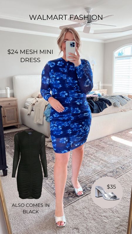 $24 mesh dress!! Wearing a size large. 

#walmartpartner #walmartfashion @walmart @walmartfashion

#LTKmidsize #LTKfindsunder100 #LTKfindsunder50