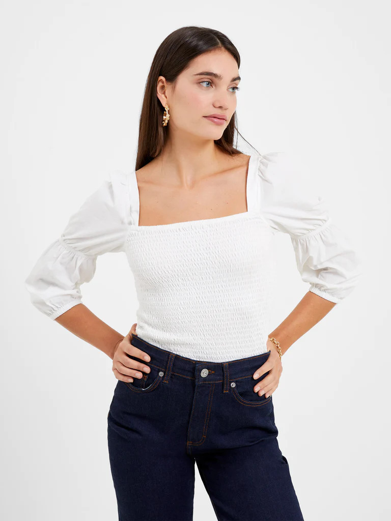 Rosanna Smocked Puff Sleeve Top | French Connection (US)