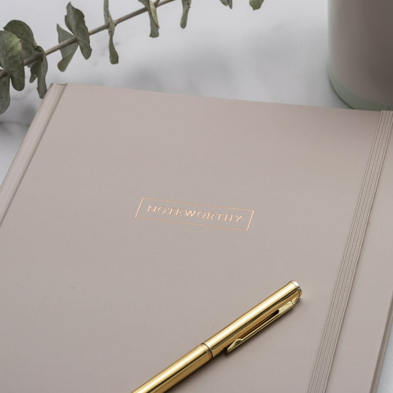 Pen + Gear Hardcover Journal, Taupe, 7.5" x 10.25" x 0.875", 200 Lined Pages | Walmart (US)