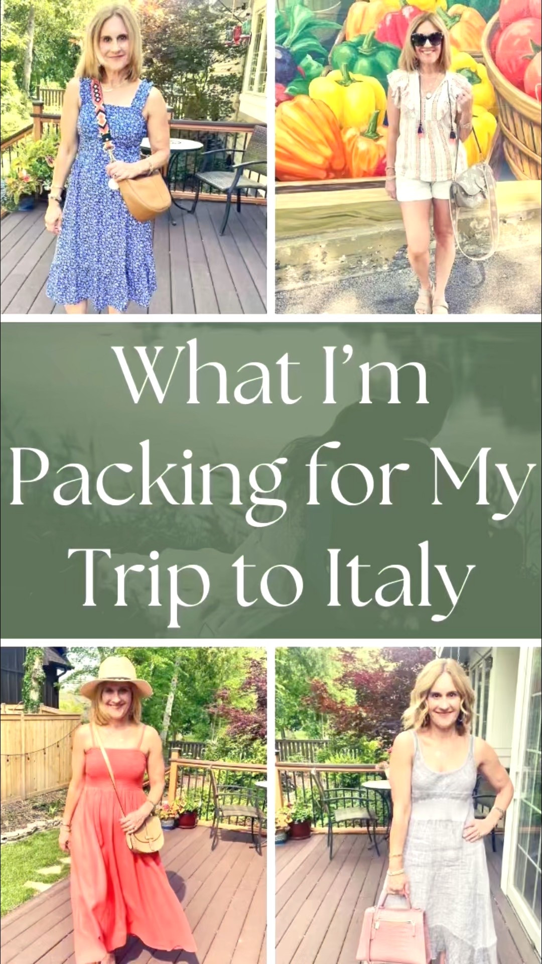 Take a look at all I’m packing for my upcoming trip to Italy! 🇮🇹