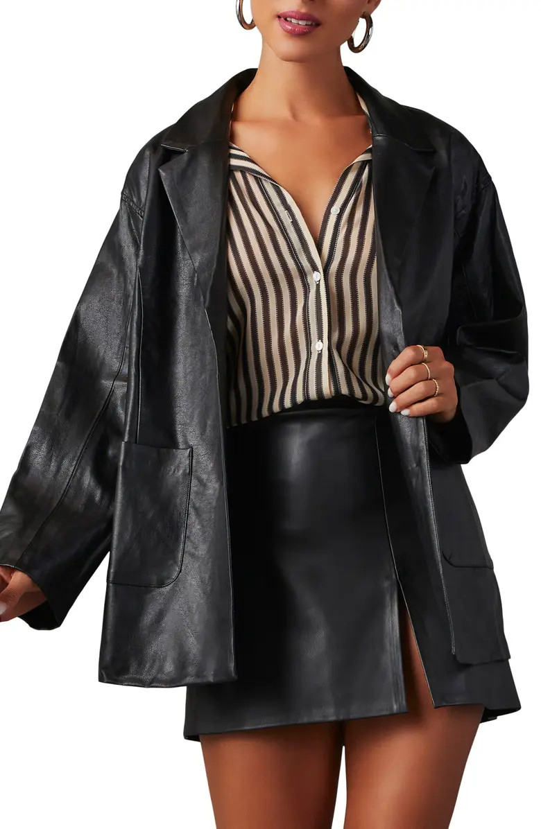 VICI Collection Bryanna Oversize Faux Leather Jacket | Nordstrom | Nordstrom
