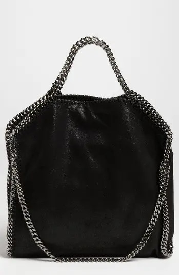 'Falabella - Shaggy Deer' Faux Leather Foldover Tote | Nordstrom