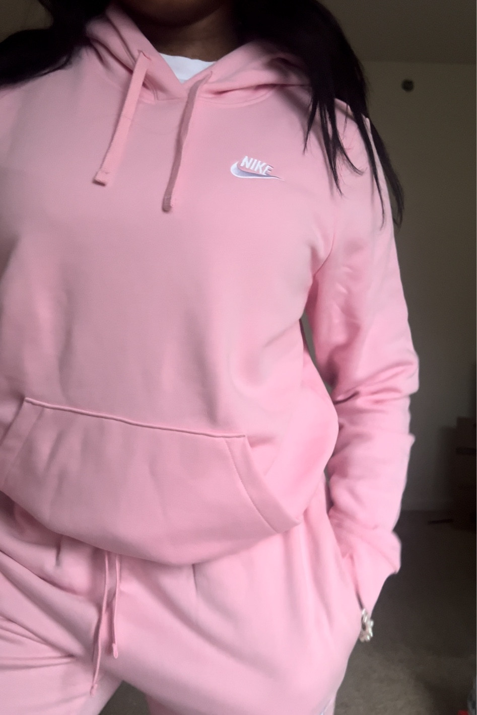 Happy IWD 🌸💐🎀 baby pink sweatsuit set from Nike 

#LTKSpringSale