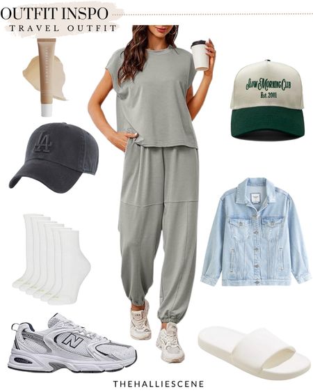 Outfit inspired // travel outfit // comfy outfit // comfy set // Amazon set // athleisure 

#LTKtravel #LTKfindsunder50 #LTKActive