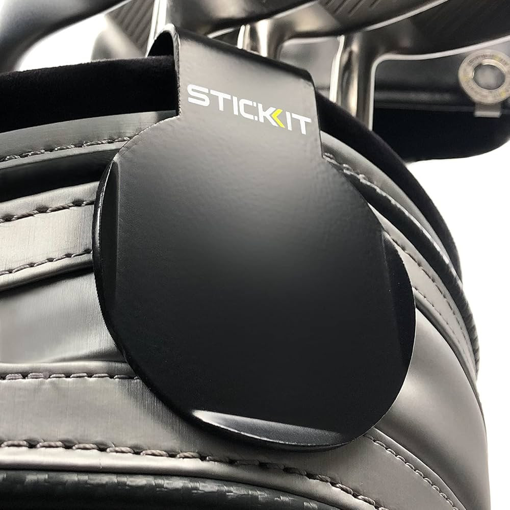 STICKIT Golf Bag Metal Landing Pad I Metal Bag Clip for Quick and Easy Use of Magnetic Golf Gear ... | Amazon (US)