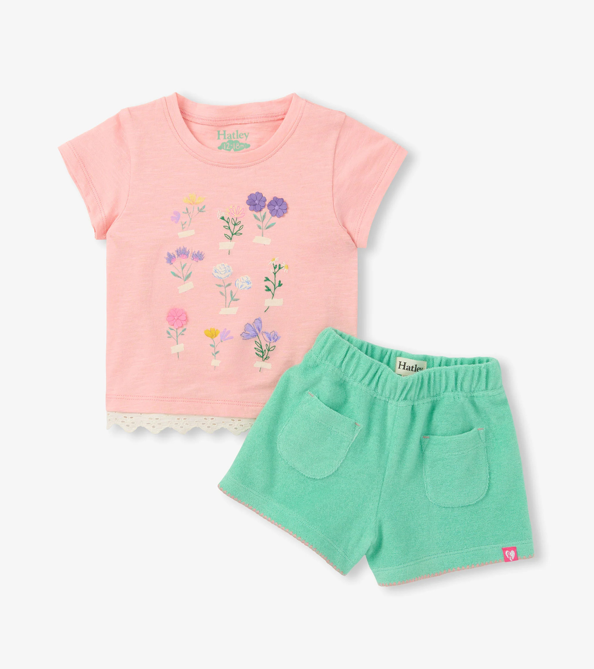 Baby & Toddler Girls Blossom T-Shirt & Short Set | Hatley