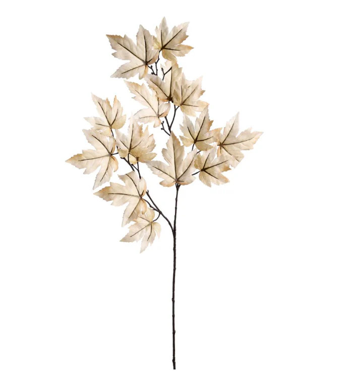 NEUTRAL BEIGE MAPLE LEAF BRANCH | The Crowded Table Co. 