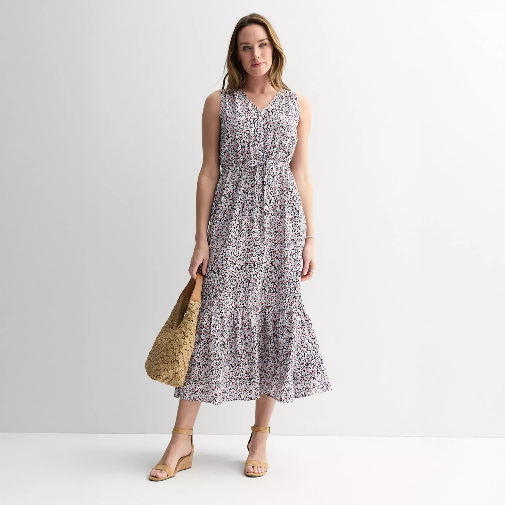 Petite Sonoma Goods For Life® Femme Button Bodice Maxi Dress | Kohl's