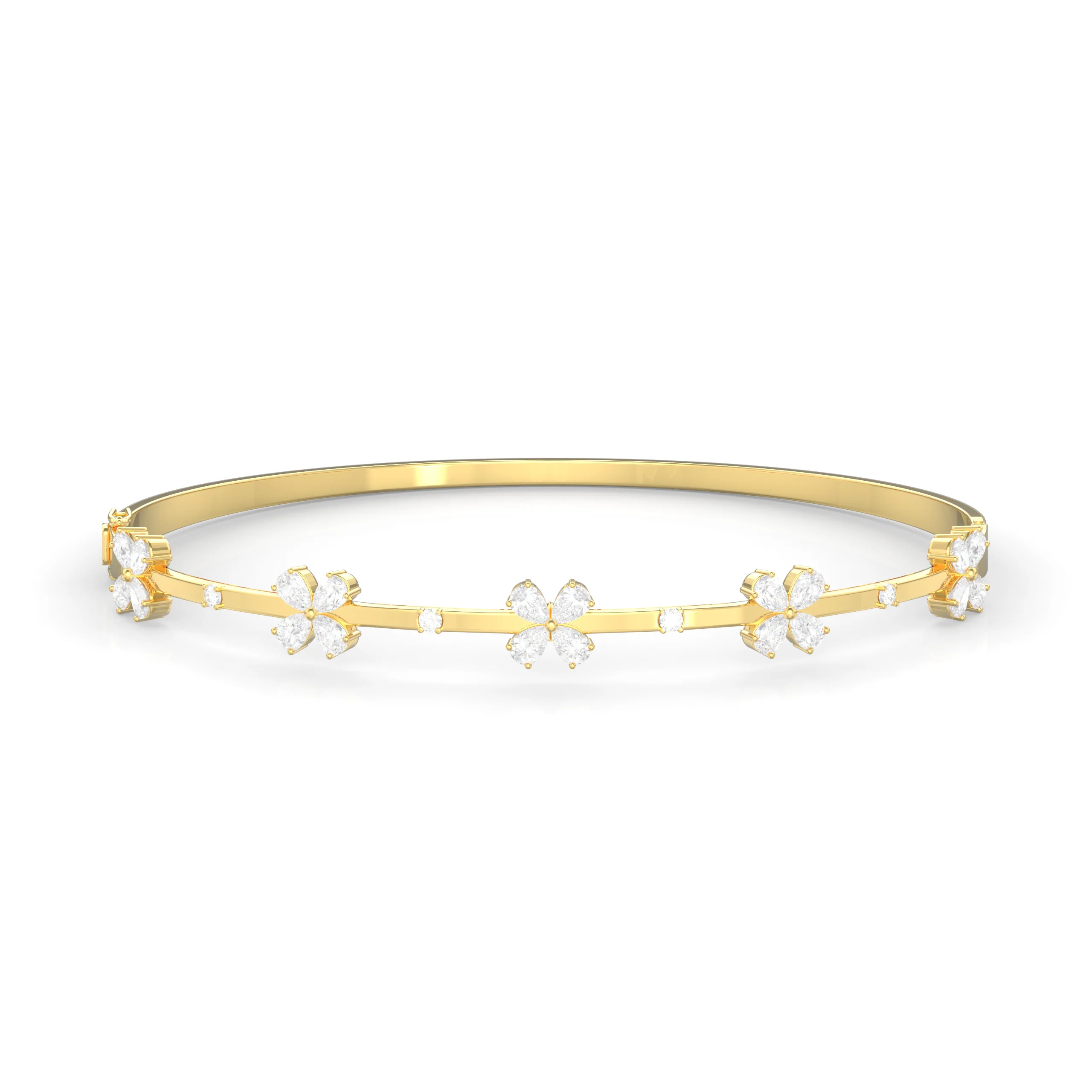 Water Lily Bangle | Diamond Aupair