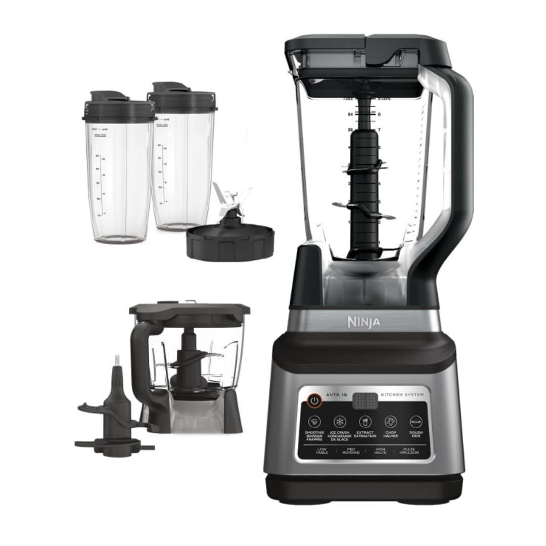 Ninja BN801 Professional Plus Kitchen System with Auto IQ, 1400 Wp - Gray (Renewed) | Amazon (US)