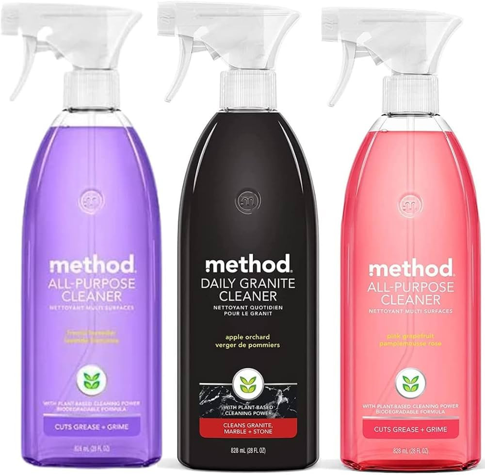 Method Cleaner Sprays - Multi-Surface Cleaners variety Pack - Stone, Shower And multi Purpose Cle... | Amazon (US)