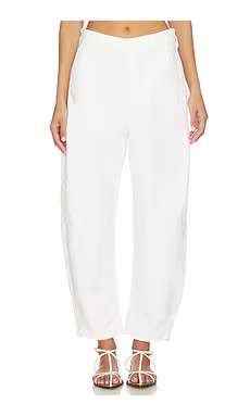 Polo Ralph Lauren Reverse Sateen Tapered Pants in White from Revolve.com | Revolve Clothing (Global)