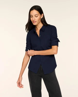 SPANX® Poplin No-Gape Tailored Button Down | Spanx