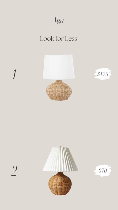 Look for Less $ — natural wicker table lamp

#LTKHome #LTKStyleTip #LTKFindsUnder100