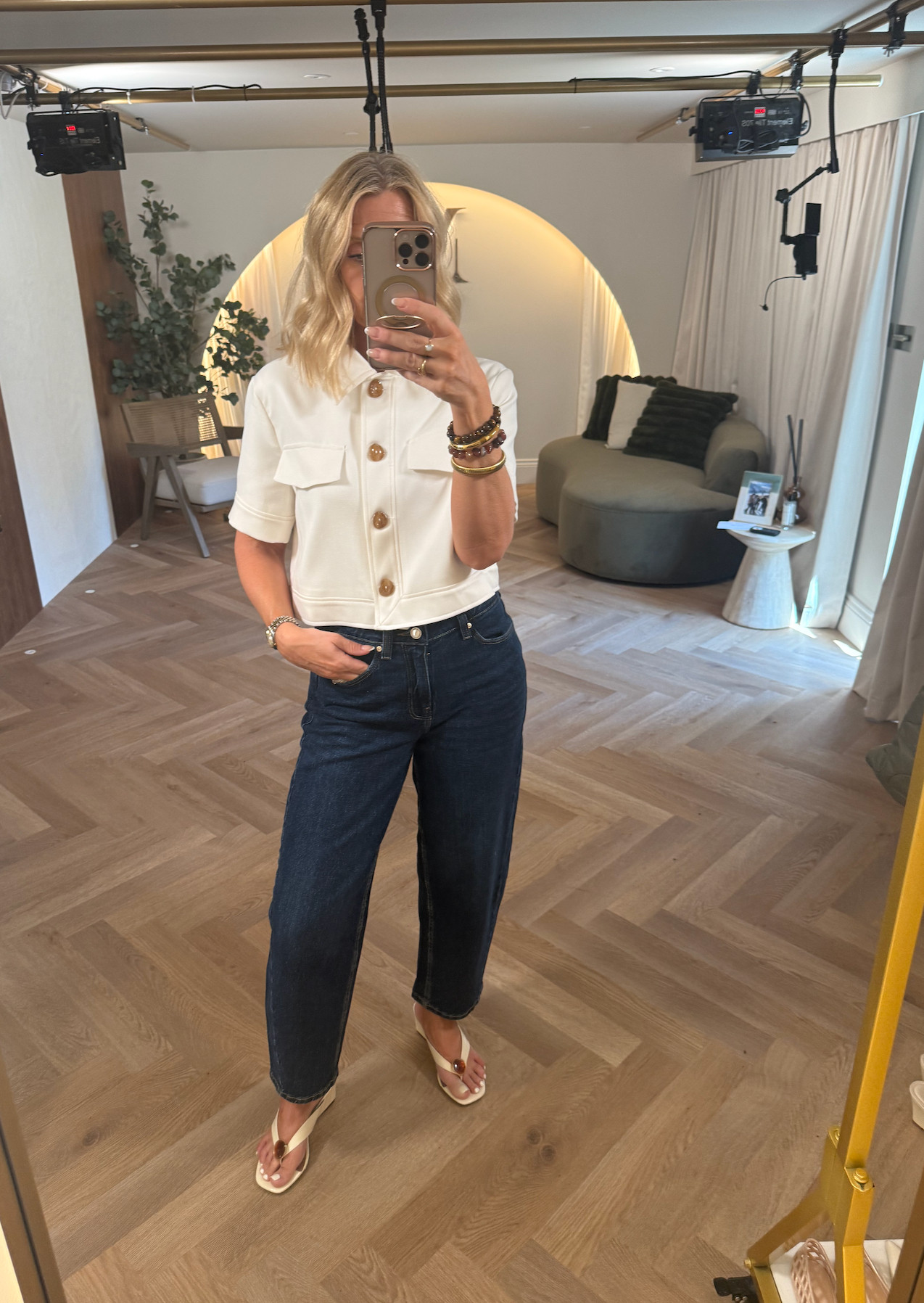 Trying on some new in pieces in the studio this morning!

#LTKuk #LTKover50style #LTKstyletip