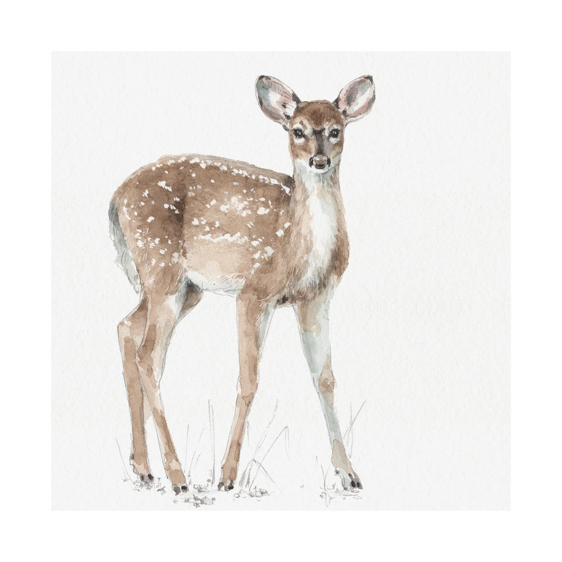 Forest Friends XII (Deer) by Lisa Audit a Hand Embelished Textured Canvas | Wayfair North America