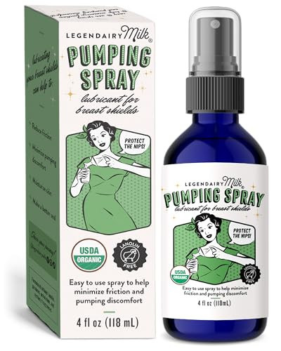 Legendairy Milk Pumping Spray 4 oz., Helps Sore Nipples & Clogged Ducts, Organic Lubricant for Breast Shields and Flanges, Vegan Breast Pump Spray, Natural & Lanolin-Free, Made in USA | Amazon (US)