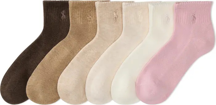 Polo Ralph Lauren 6-Pack Ankle Socks | Nordstrom | Nordstrom