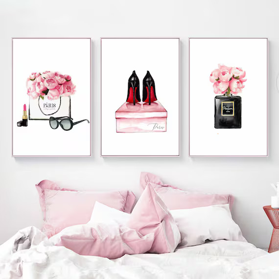 Fashion Wall Artparis Illustrationparis Wall Artset of 3 - Etsy | Etsy (US)