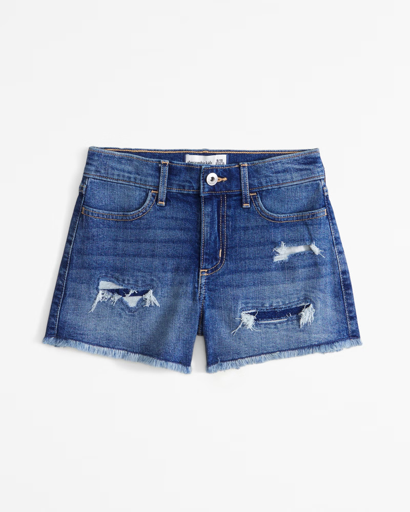 high rise relaxed shorts | Abercrombie & Fitch (US)