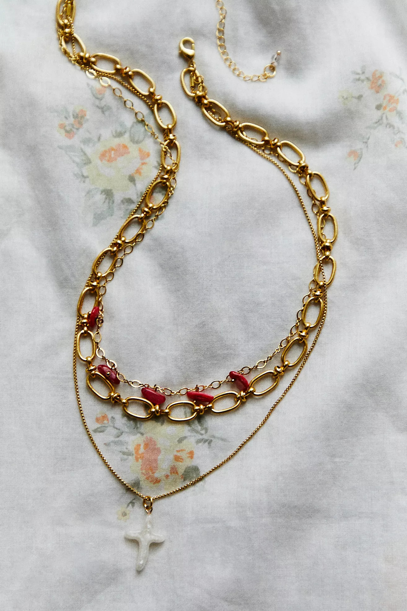 Lezlie Gold Plated Layered Necklace | Free People (Global - UK&FR Excluded)