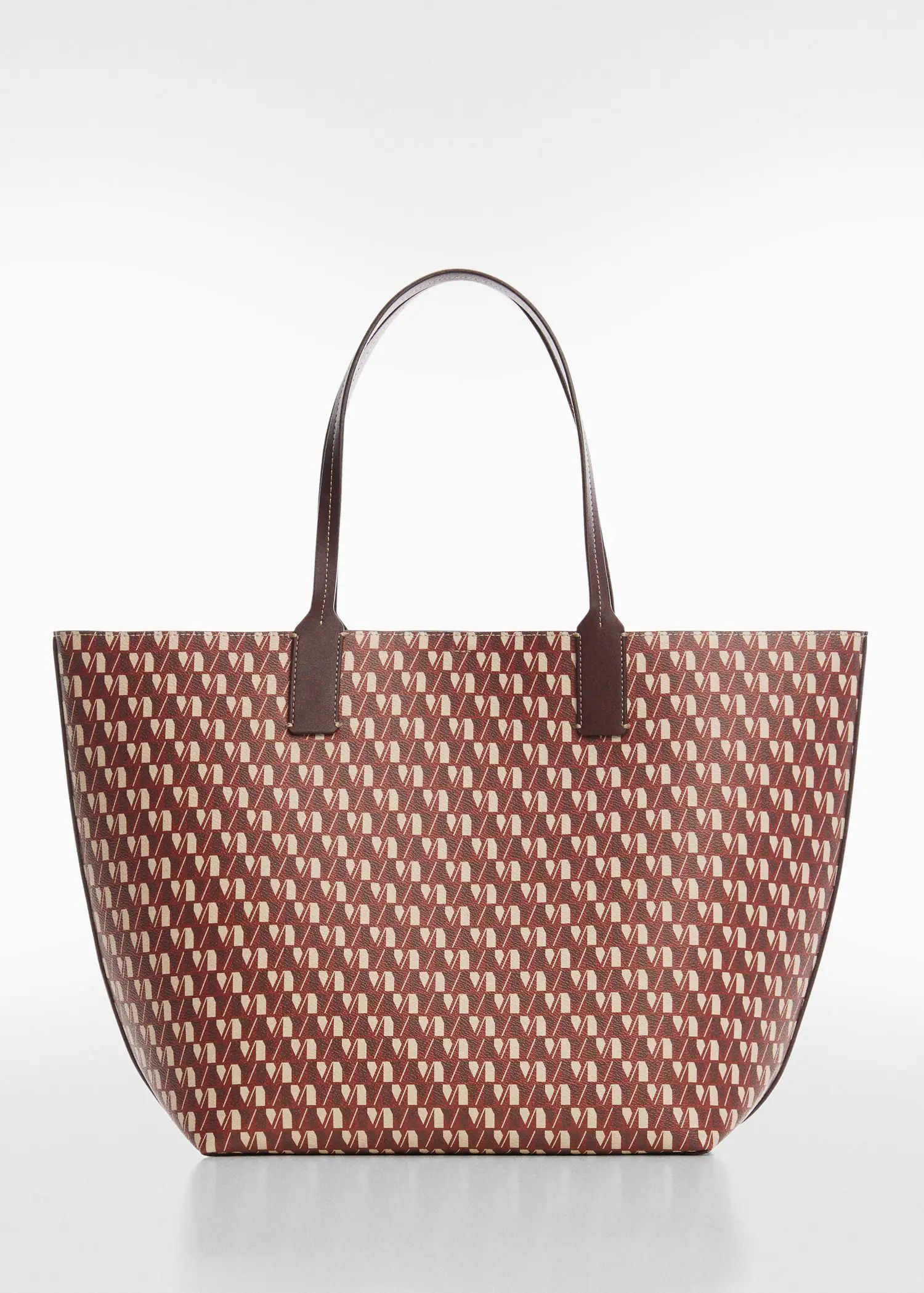 Shopper bag with printed logo | MANGO (UK)