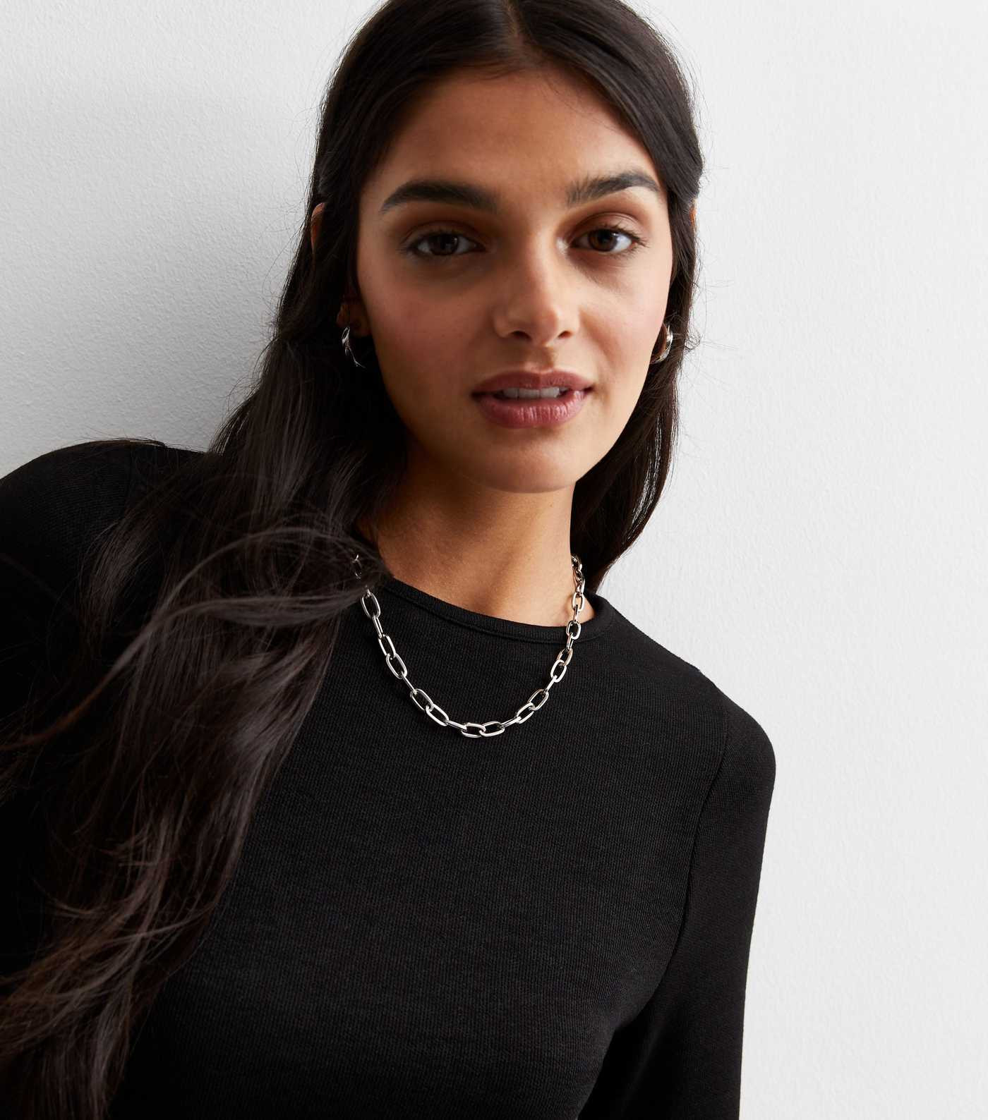 Black Jersey Crew Neck Bodysuit | New Look | New Look (UK)