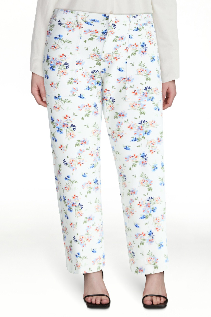 Free Assembly Women's Floral Pants with Chop Pockets, Sizes XS-XXL | Walmart (US)