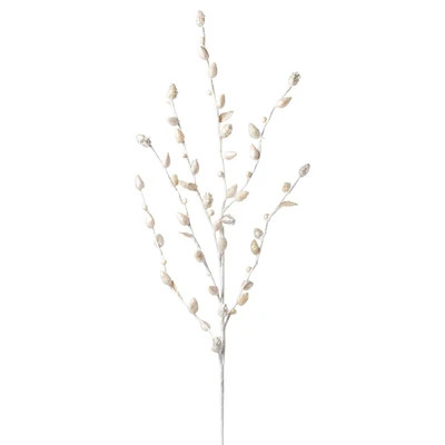 Ivory Pussy Willow Tree Stem - Set of 6 | Cailini Coastal