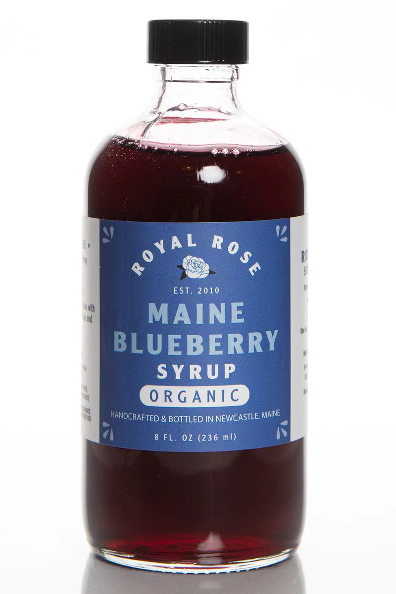 Wild Maine Blueberry Organic Simple Syrup | Royal Rose Syrups