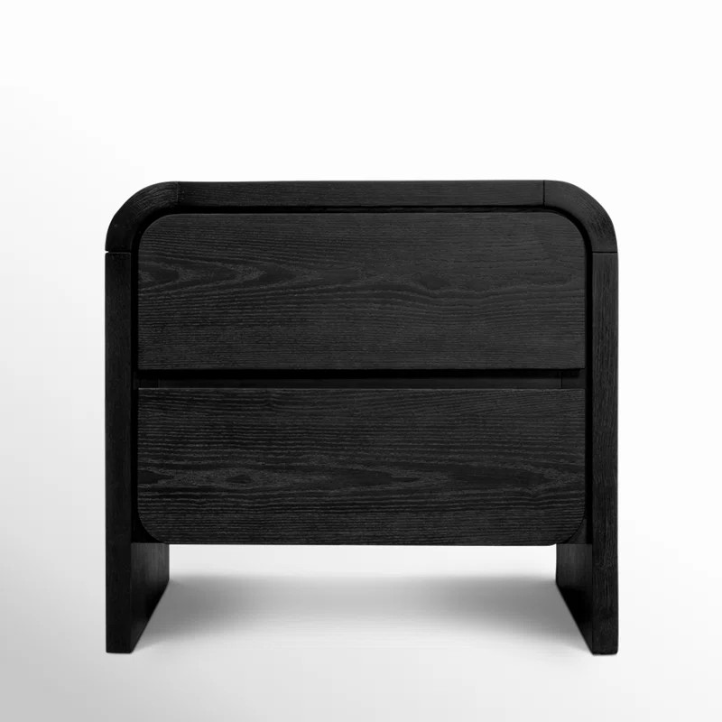 AllModern Nori 2 - Drawer Nightstand in Jet Back & Reviews | Wayfair | Wayfair North America