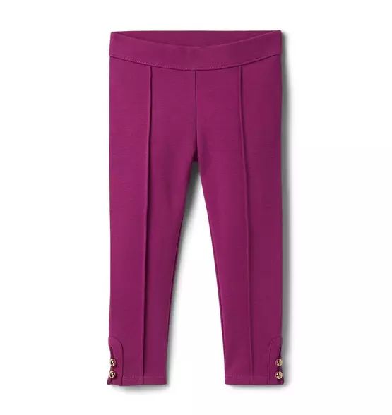 Button-Cuff Ponte Pant | Janie and Jack