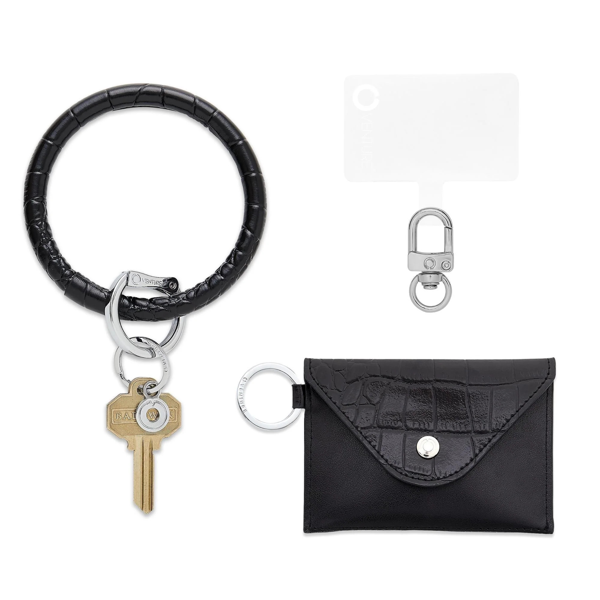 Black Wallet Wristlet with Phone Holder | Oventure | Oventure