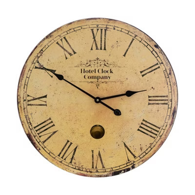 Gulches Vintage Wall Clock with Distressed Finish | Target